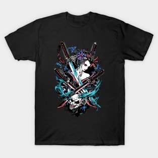 Geishas and Bushido, Eastern Culture Graphic T-shirt 06 T-Shirt